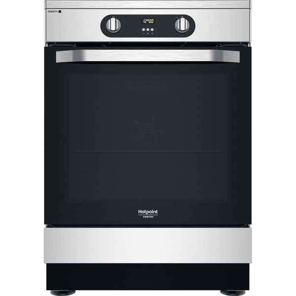 Hotpoint_Ariston-Kuchenka-wolnostojąca-HS68IQ8CHX-E-Inox-Elektryczne-Frontal