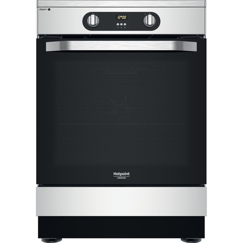 Hotpoint_Ariston-Kuchenka-wolnostojąca-HS68IQ8CHX-E-Inox-Elektryczne-Frontal