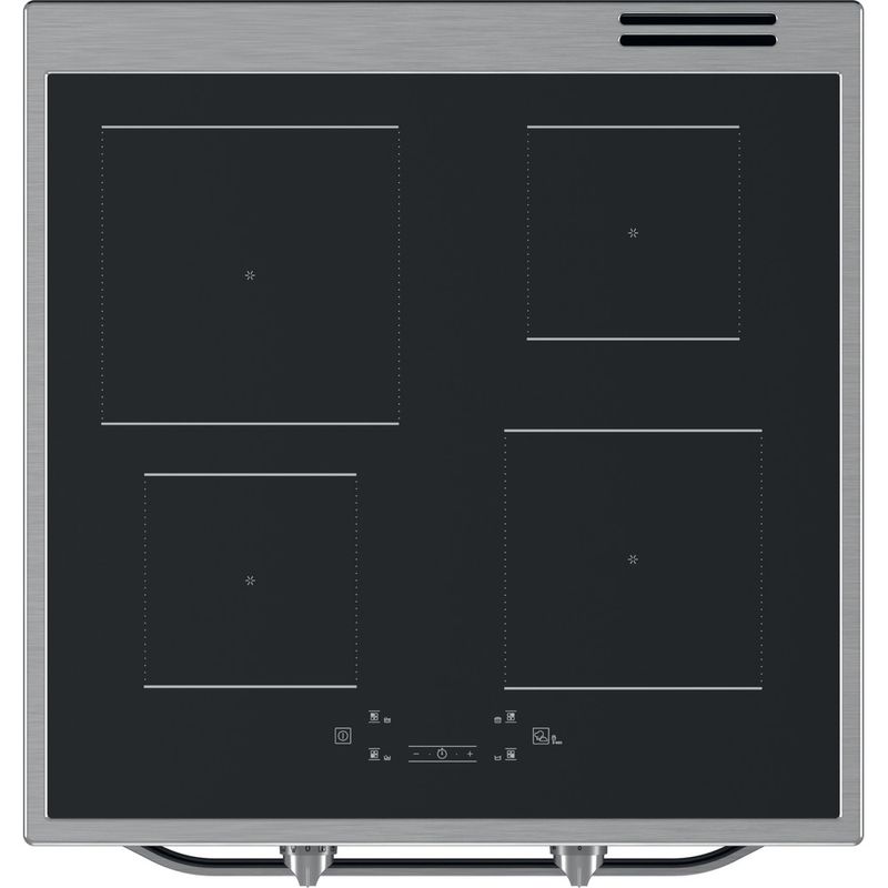 Hotpoint_Ariston-Kuchenka-wolnostojąca-HS68IQ8CHX-E-Inox-Elektryczne-Frontal-top-down