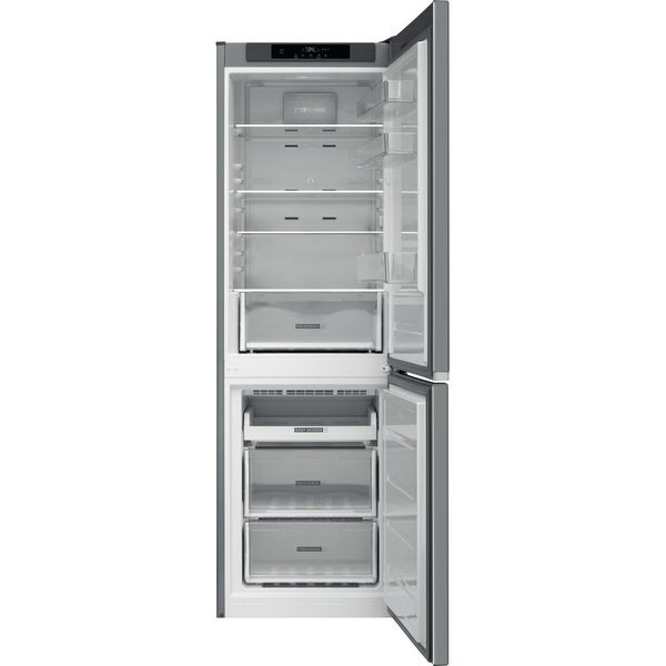Whirlpool Lodówka z zamrażarką Wolnostojące W9M 841S OX Optic Inox Dwudrzwiow(y)a Frontal open