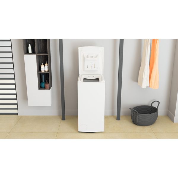 Whirlpool Pralka Wolnostojące TDLR 6240L EU/N Biel Ładowana od góry C Lifestyle frontal open