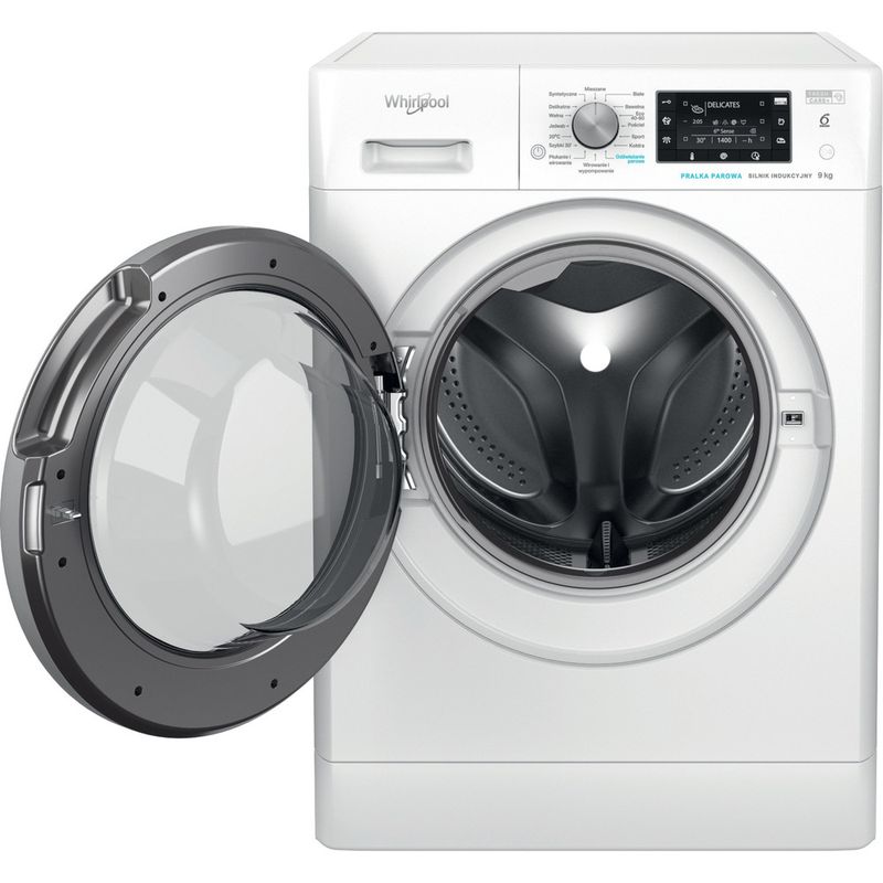 Whirlpool-Pralka-Wolnostojące-MMFFD-9489-BSV-PL-Biel-Ładowany-od-frontu-A-Frontal-open