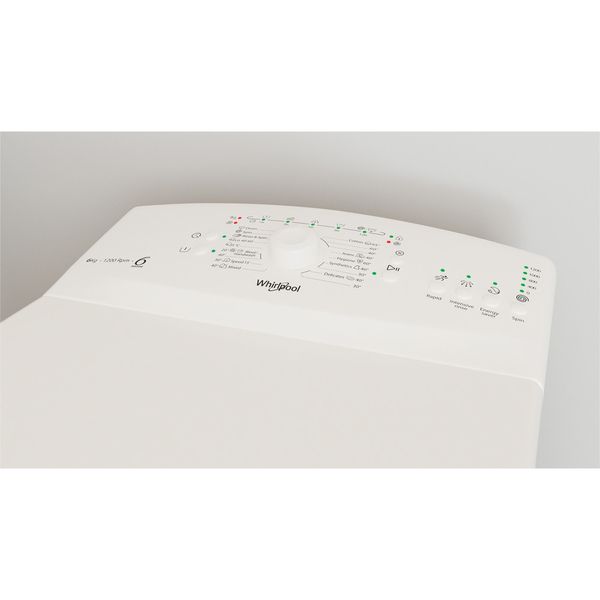 Whirlpool Pralka Wolnostojące TDLR 6240L EU/N Biel Ładowana od góry C Lifestyle control panel