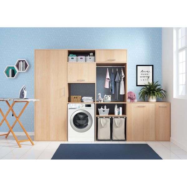 Indesit Pralkosuszarka Wolnostojące BDE 86436 WSV EE Biel Ładowany od frontu Lifestyle frontal