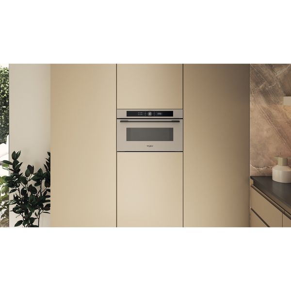Whirlpool Mikrofalówka Do zabudowy WMD54MBG Urban beige Elektroniczny 31 MW + Grill 1000 Lifestyle frontal