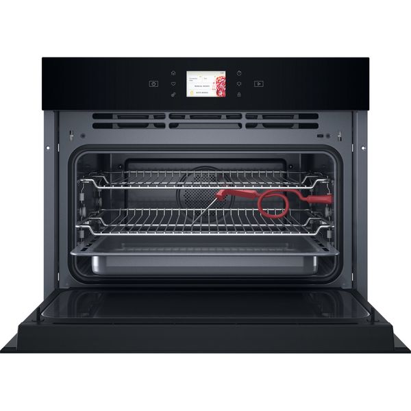 Whirlpool Mikrofalówka Do zabudowy WCW11O7HTSB Czarny Elektroniczny 53 MW-Combi 950 Frontal open