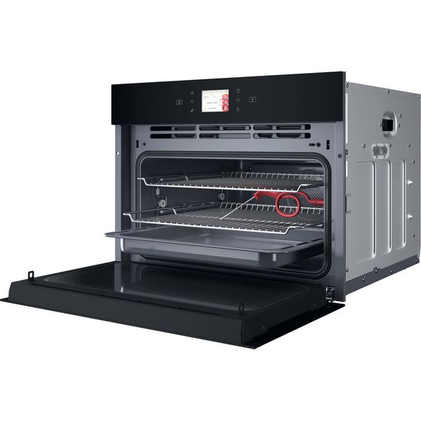 Whirlpool Mikrofalówka Do zabudowy WCW11O7HTSB Czarny Elektroniczny 53 MW-Combi 950 Perspective open