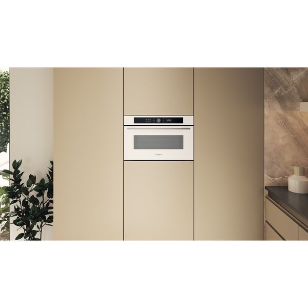 Whirlpool Mikrofalówka Do zabudowy WMD54MW Biel Elektroniczny 31 MW + Grill 1000 Lifestyle frontal