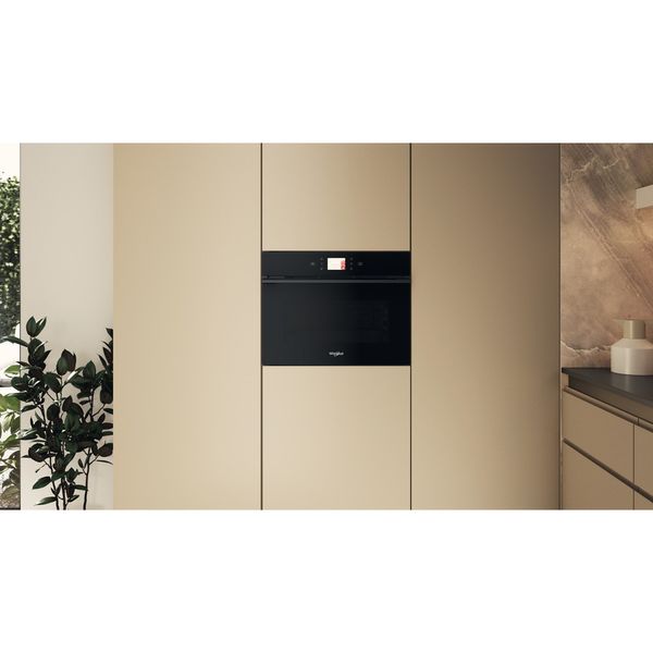 Whirlpool Mikrofalówka Do zabudowy WCW9O7PHTSB Czarny Elektroniczny 53 MW-Combi 950 Lifestyle frontal