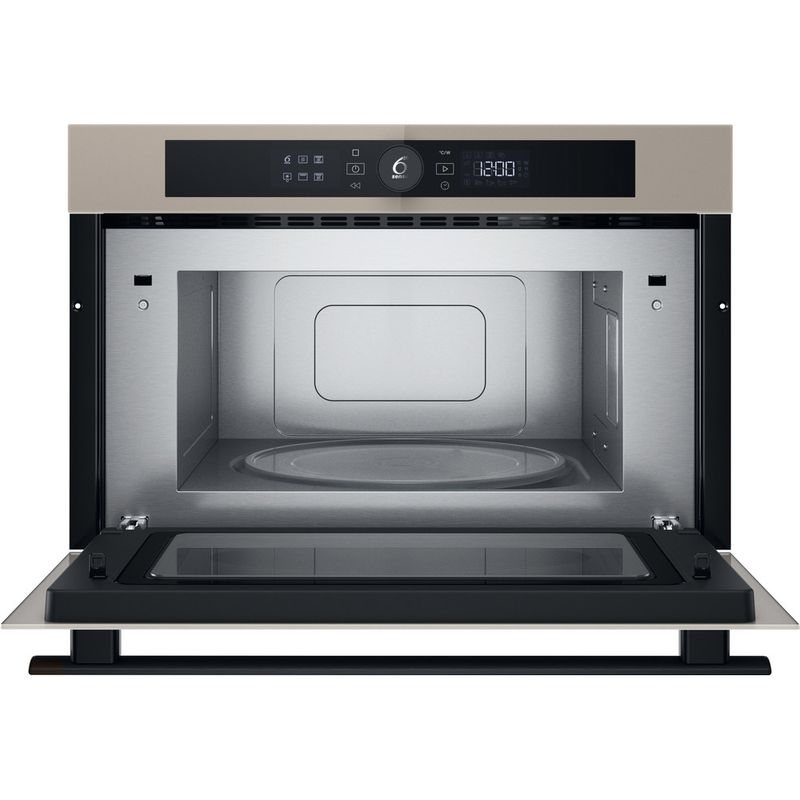 Whirlpool-Mikrofalowka-Do-zabudowy-WMD44ME-Urban-beige-Elektroniczny-31-MW---Grill-1000-Frontal-open