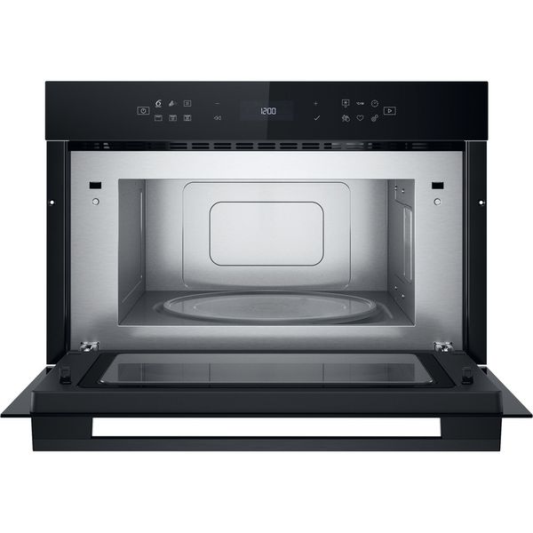 Whirlpool Mikrofalówka Do zabudowy WMD7O4TB Czarny Elektroniczny 31 MW + Grill 1000 Frontal open