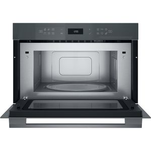 Whirlpool Mikrofalówka Do zabudowy WMD7O4TSG Stardust grey glossy Elektroniczny 31 MW + Grill 1000 Frontal open