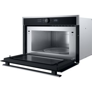 Whirlpool Mikrofalówka Do zabudowy WMD44MX Stal nierdzewna Elektroniczny 31 MW + Grill 1000 Perspective open