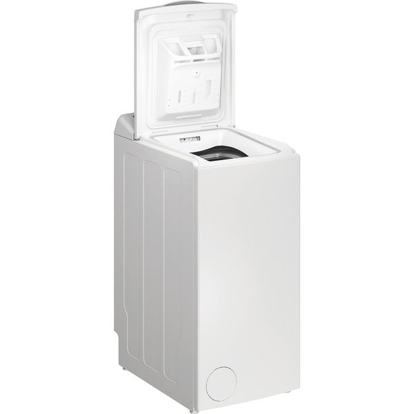 Indesit Pralka Wolnostojące BTW S50400 PL/N Biel Ładowana od góry C Perspective open