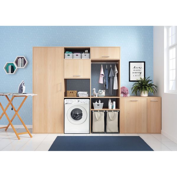Indesit Pralka Wolnostojące MTWSC 61053 W PL Biel Ładowany od frontu D Lifestyle frontal
