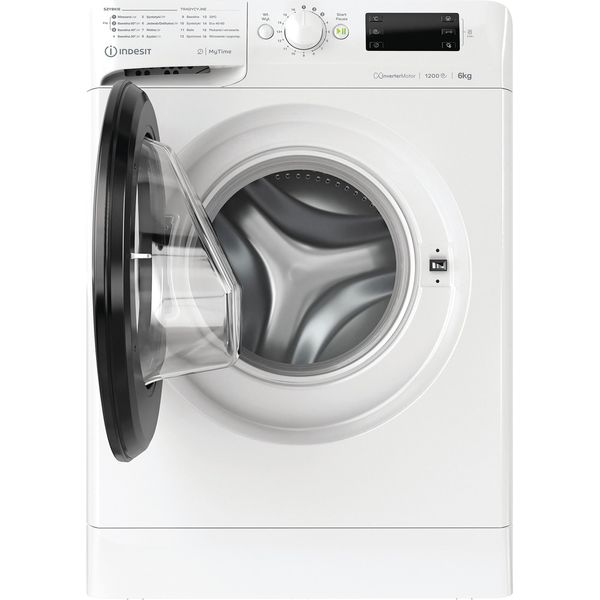 Indesit Pralka Wolnostojące MTWSE 61254 WB PL Biel Ładowany od frontu C Frontal open