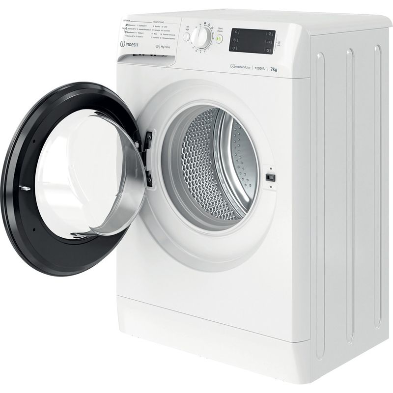 Indesit-Pralka-Wolnostojące-MTWE-71296-WB-PL-Biel-Ładowany-od-frontu-A-Perspective-open