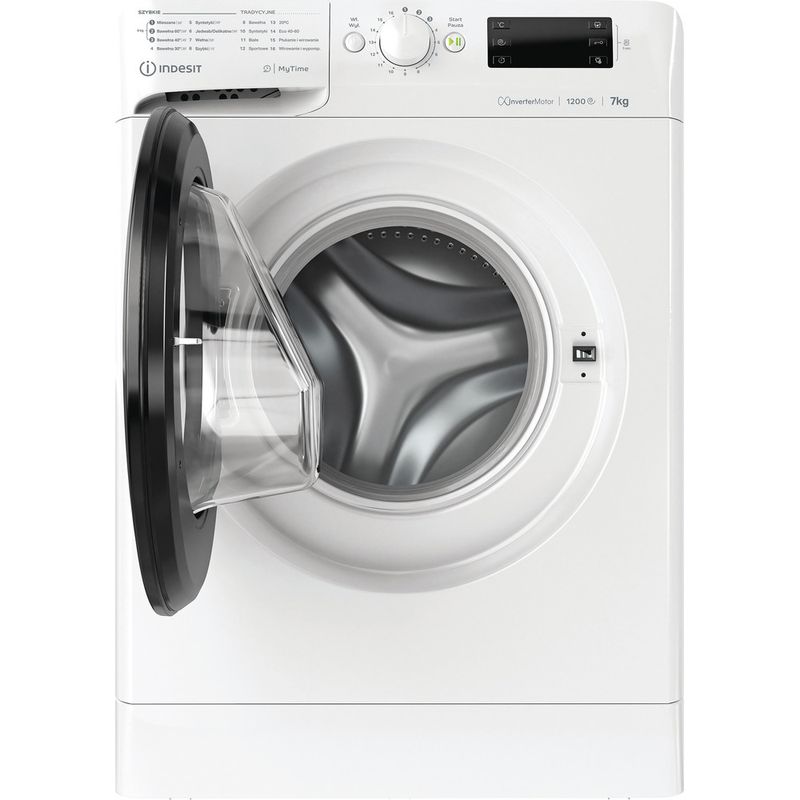 Indesit-Pralka-Wolnostojące-MTWE-71296-WB-PL-Biel-Ładowany-od-frontu-A-Frontal-open