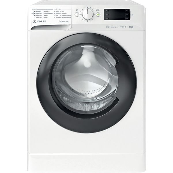 Indesit Pralka Wolnostojące MTWE 81495 WB PL Biel Ładowany od frontu B Frontal
