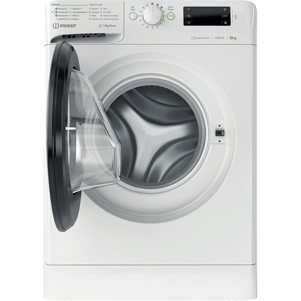 Indesit Pralka Wolnostojące MTWE 81495 WB PL Biel Ładowany od frontu B Frontal open