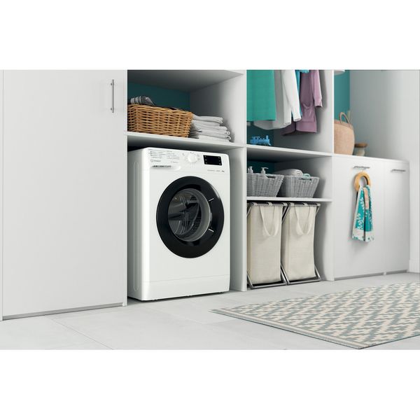 Indesit Pralka Wolnostojące MTWE 81495 WB PL Biel Ładowany od frontu B Lifestyle perspective