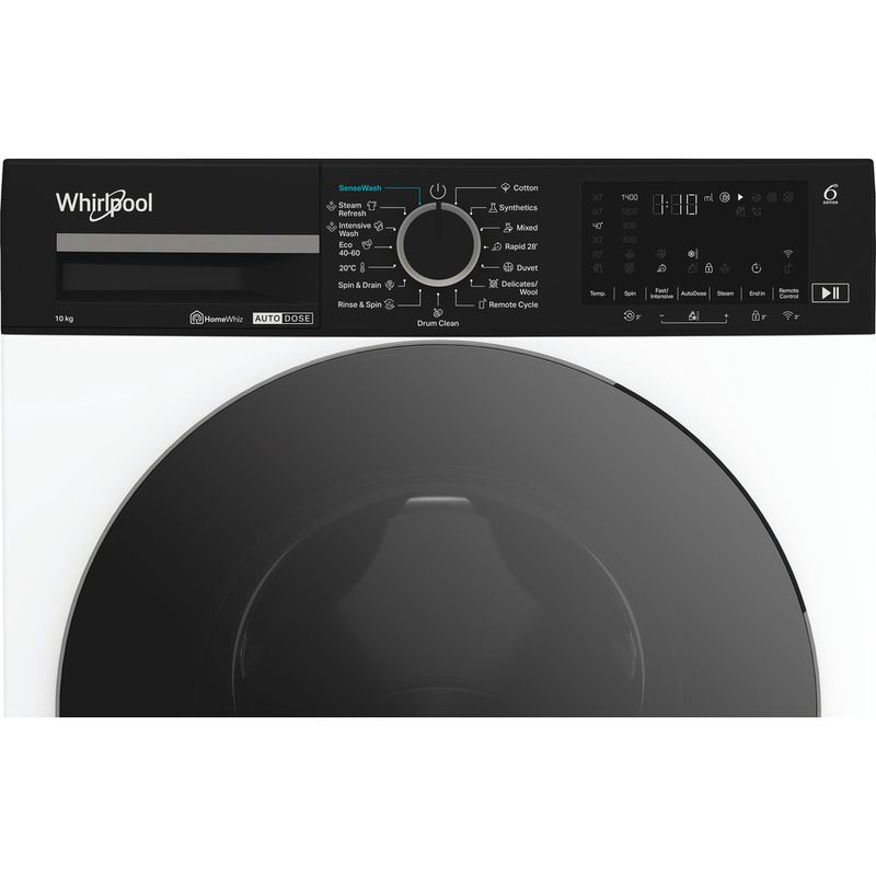 Whirlpool Pralka Wolnostojące WPM 07W ADS EE Biel Ładowany od frontu A Control panel