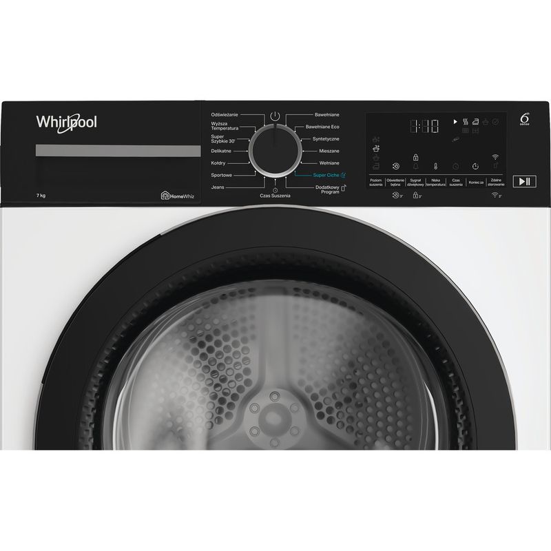 Whirlpool Suszarka WSD 74 WBB PL Biel Control panel