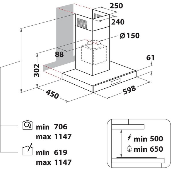 Whirlpool-Okap-Do-zabudowy-AKR-558-3-IX-Inox-Kominowy-Mechaniczny-Technical-drawing