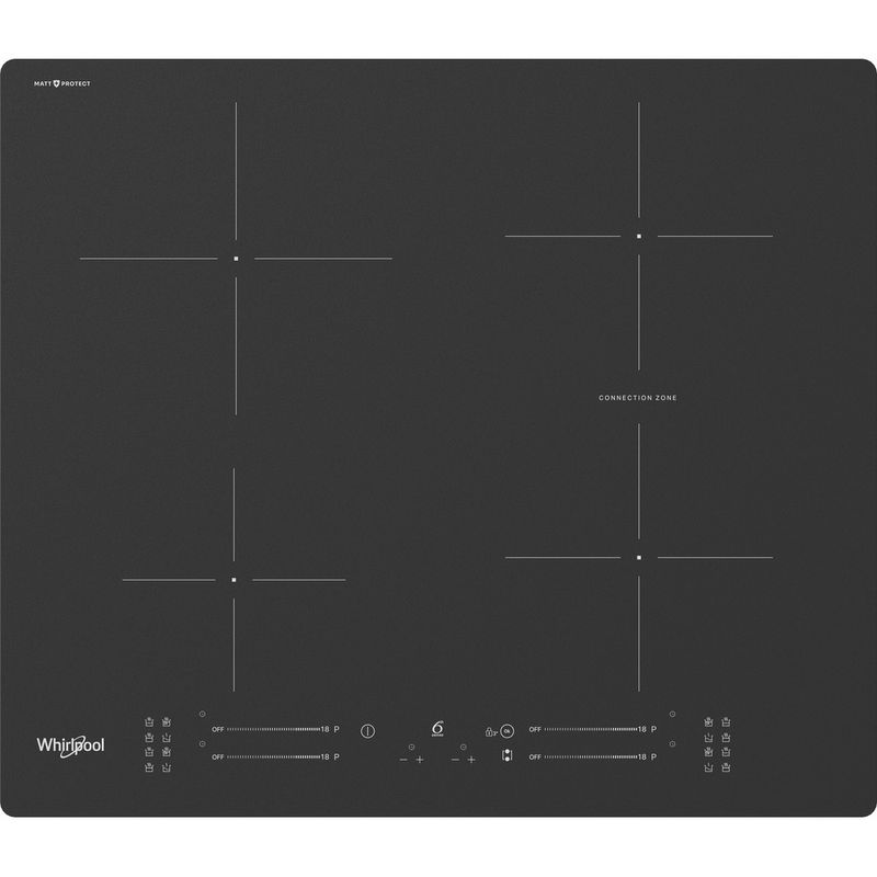 Whirlpool-Płyta-grzewcza-WB-S2560-NE-BM-Czarny-Induction-vitroceramic-Frontal-top-down
