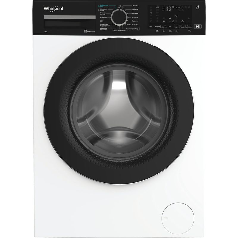 Whirlpool Pralka Wolnostojące WAM 762 WBB PL Biel Ładowany od frontu A Frontal