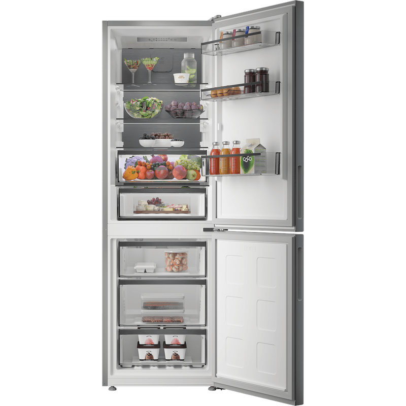 Whirlpool Lodówka z zamrażarką Wolnostojące WPC 84I XP New Silver – ARC 1035 Dwudrzwiow(y)a Lifestyle frontal open