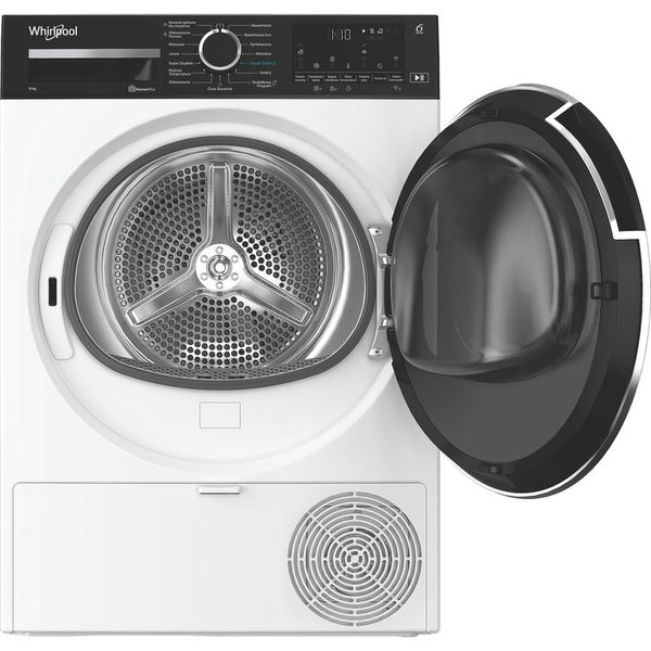 Whirlpool Suszarka MX WD 95M WBR PL Biel Frontal open