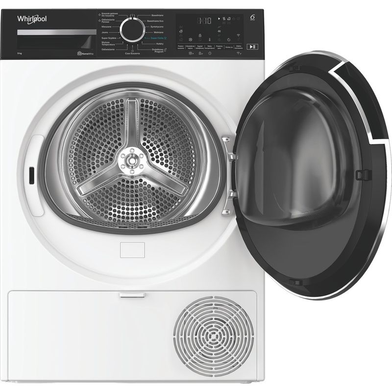 Whirlpool Suszarka MX WD 95M WBR PL Biel Frontal open