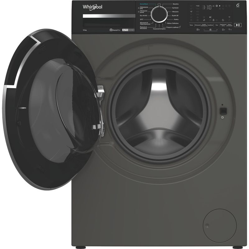 Whirlpool Pralka Wolnostojące MXWM 07G ADS PL Szary Manhattan Ładowany od frontu A Frontal open