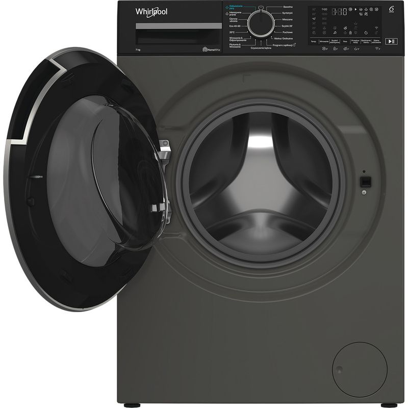 Whirlpool Pralka Wolnostojące WAM 764GKBC PL Szary Manhattan Ładowany od frontu A Frontal open