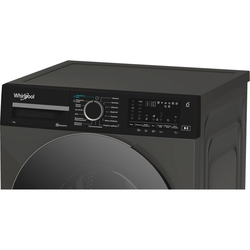 Whirlpool Pralka Wolnostojące WAM 764GKBC PL Szary Manhattan Ładowany od frontu A Lifestyle control panel