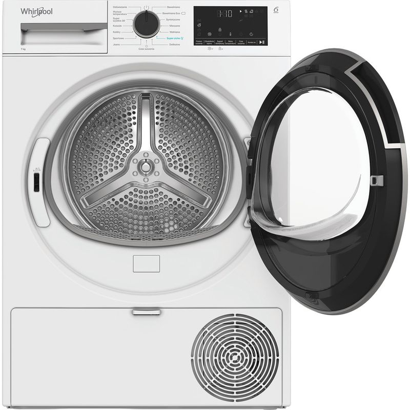 Whirlpool Suszarka C WSD 74M WBS PL Biel Frontal open