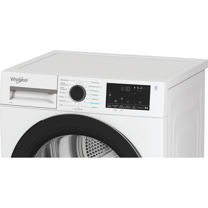 Whirlpool Suszarka C WSD 74M WBS PL Biel Lifestyle control panel
