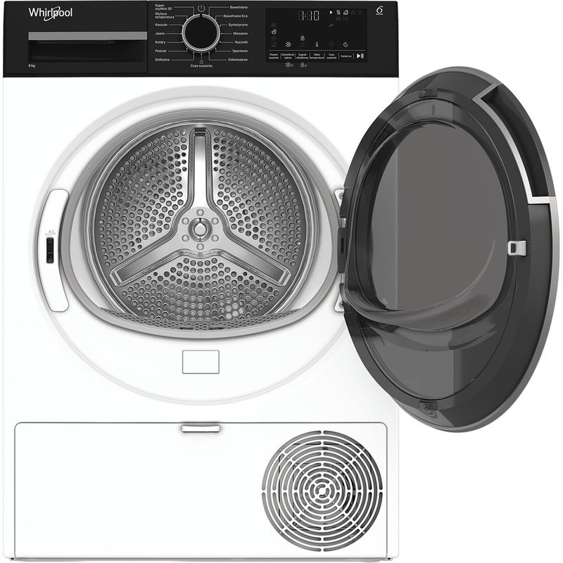 Whirlpool Suszarka MX WSD 83M WBS PL Biel Frontal open