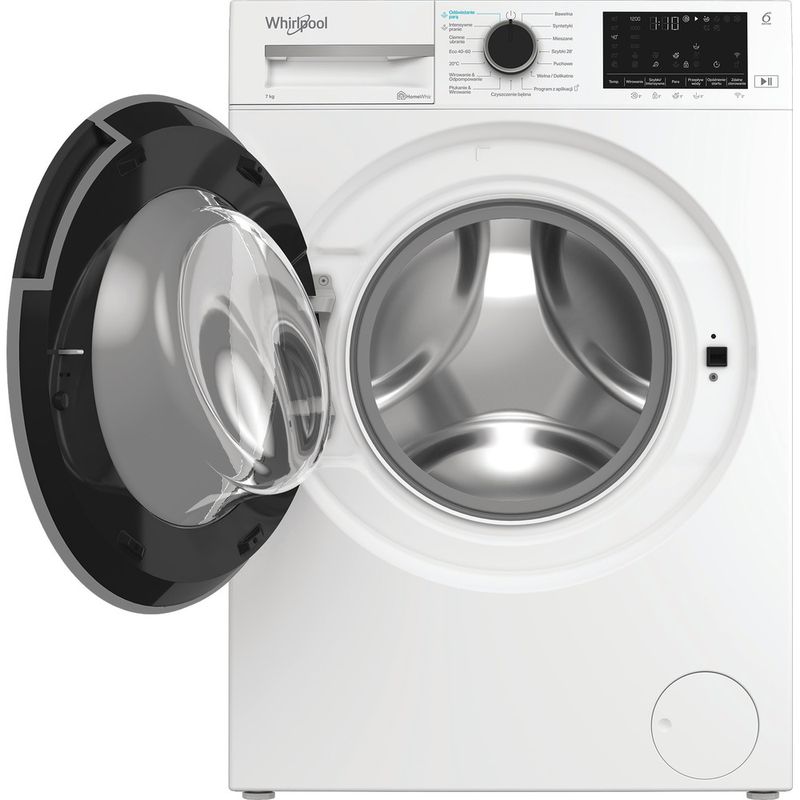 Whirlpool Pralka Wolnostojące WAM 762WB PL Biel Ładowany od frontu A Frontal open