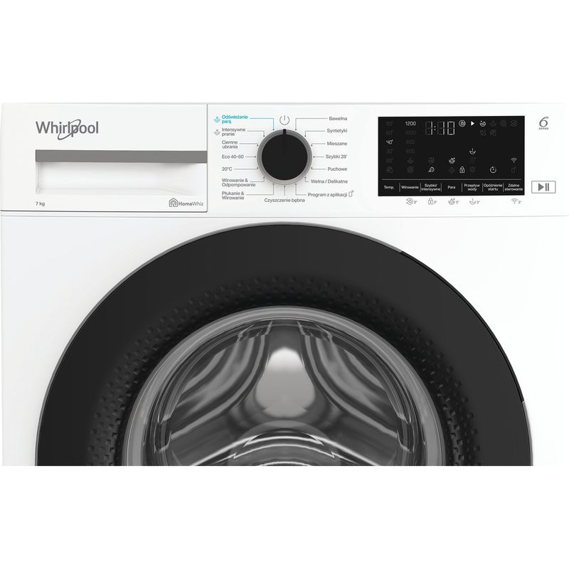 Whirlpool Pralka Wolnostojące WAM 762WB PL Biel Ładowany od frontu A Control panel