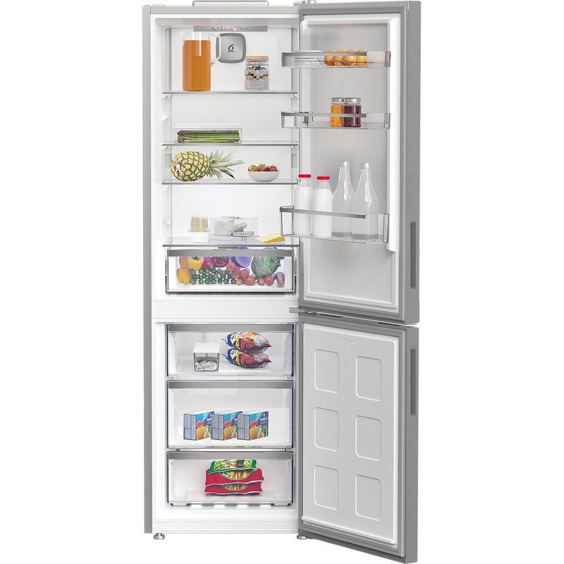 Whirlpool Lodówka z zamrażarką Wolnostojące WPC 82I XP New Silver – ARC 1035 Dwudrzwiow(y)a Lifestyle frontal open