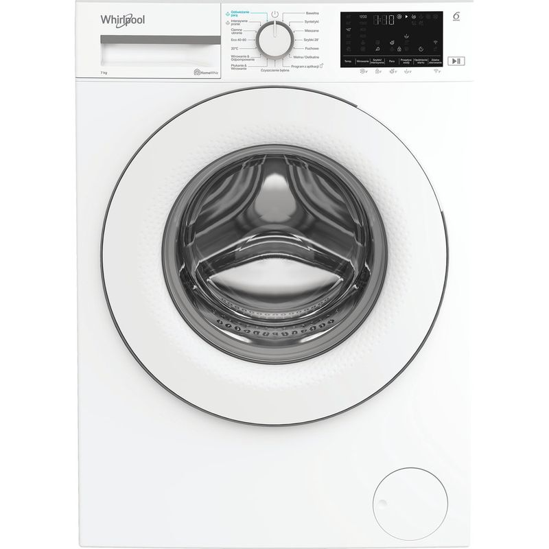 Whirlpool Pralka Wolnostojące WAM 762W PL Biel Ładowany od frontu A Frontal