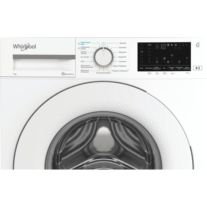 Whirlpool Pralka Wolnostojące WAM 762W PL Biel Ładowany od frontu A Control panel