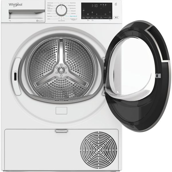 Whirlpool Suszarka C WSD 74M WWS PL Biel Frontal open