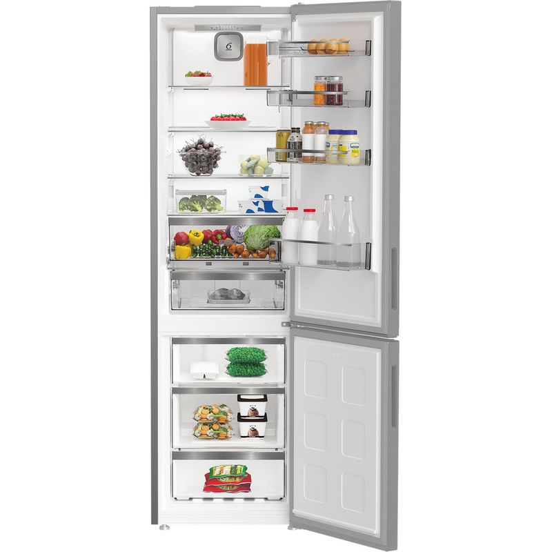 Whirlpool Lodówka z zamrażarką Wolnostojące WPC 82I XP2 New Silver – ARC 1035 Dwudrzwiow(y)a Lifestyle frontal open