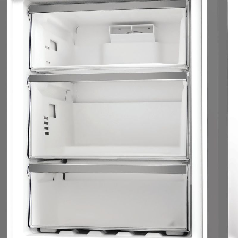 Whirlpool Lodówka z zamrażarką Wolnostojące WPC 83I XBR ARC 764 Manhattan Gray Dwudrzwiow(y)a Drawer