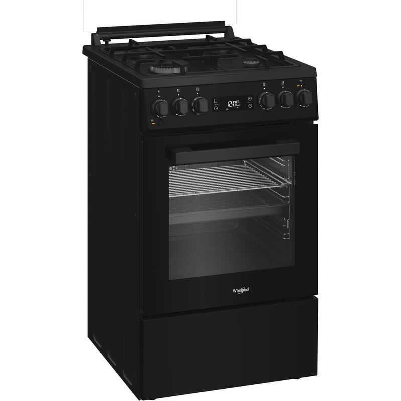 Whirlpool Kuchenka W5G8LMSWTB Czarny Gazowy Perspective