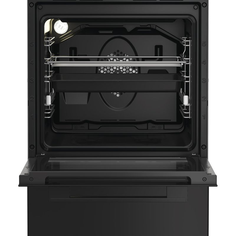 Whirlpool Kuchenka W5G8LMSWTB Czarny Gazowy Lifestyle frontal open