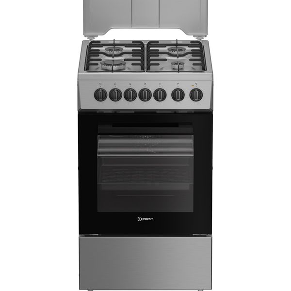 Indesit Kuchenka I5G5PMX Inox Gazowy Frontal